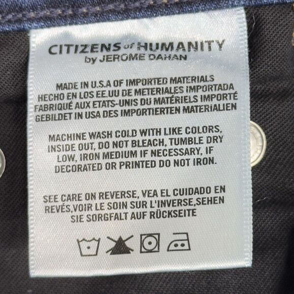 Citizen of Humanity‎ Rocket Crop High Rise Skinny Jeans Womens 26 Blue Mid Rise - Picture 13 of 14